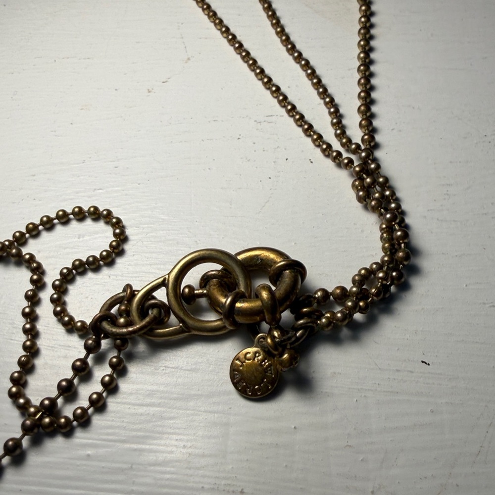 J.Crew Multi-Strand Layered Faux Pearl & Gold-Tone Necklace - Picture 8 of 8